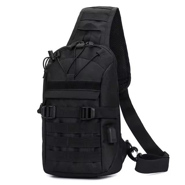 DRAGOWA TACTICAL Oscar jednoramenski ruksak, crni