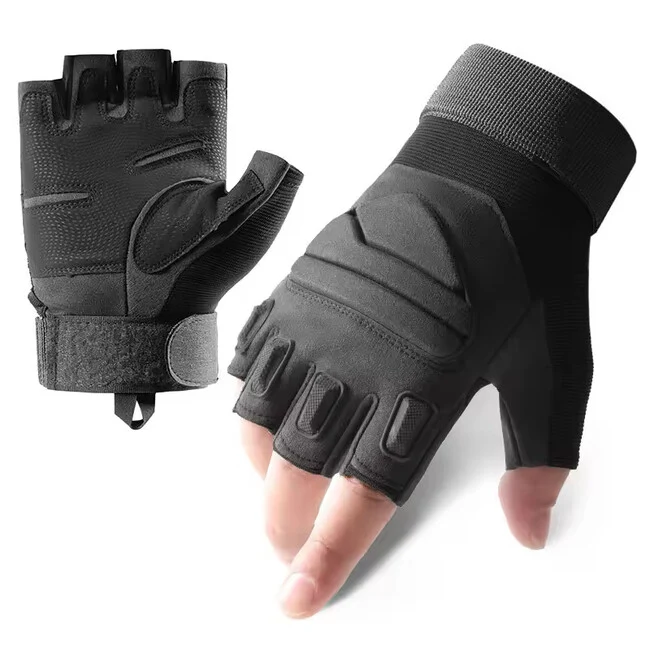 DRAGOWA TACTICAL Yankee kratke taktičke rukavice, crne L