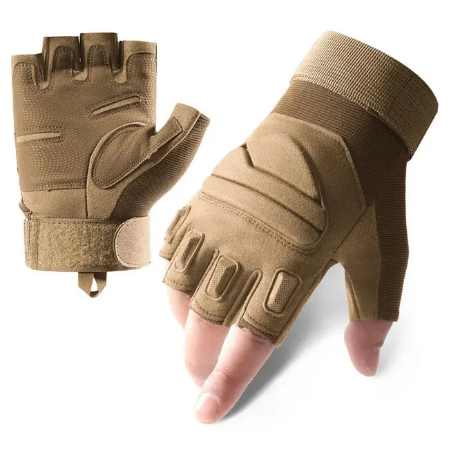 DRAGOWA TACTICAL Yankee kratke taktičke rukavice, khaki XL