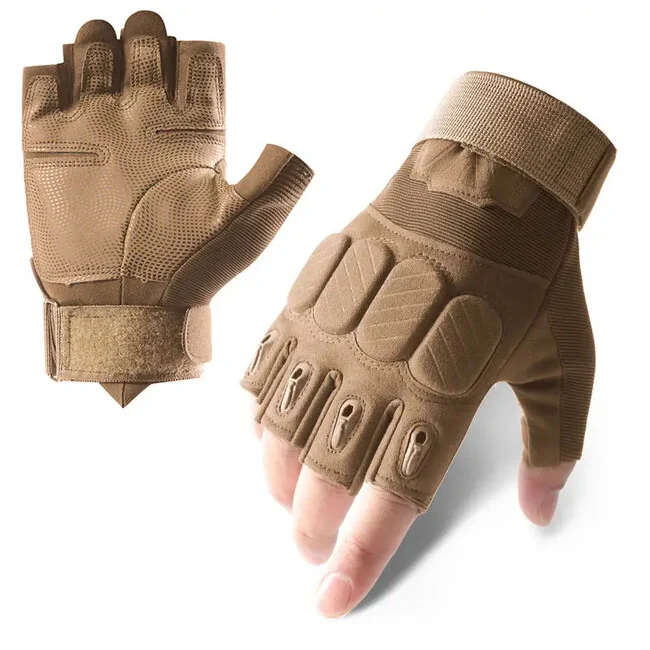 DRAGOWA TACTICAL Storm kratke taktičke rukavice, khaki XL