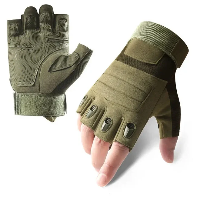 DRAGOWA TACTICAL Pine kratke taktičke rukavice, zelene M