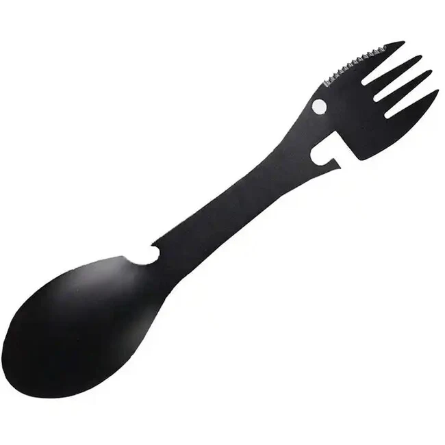 DRAGOWA Tactical Erin kamping pribor 5u1, crni