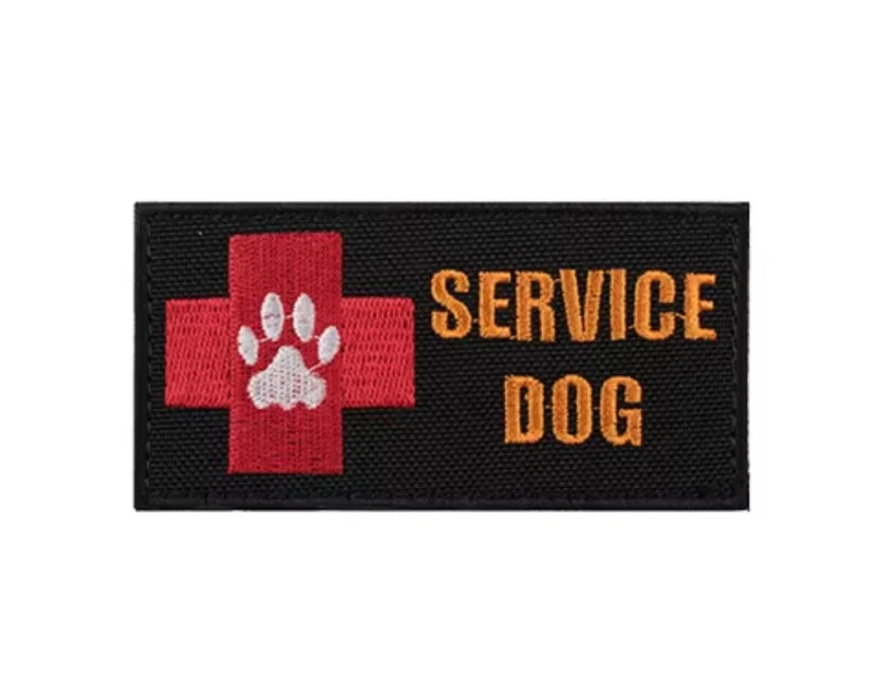 WARAGOD Service Dog Rescue Team vezeni našivak, crni