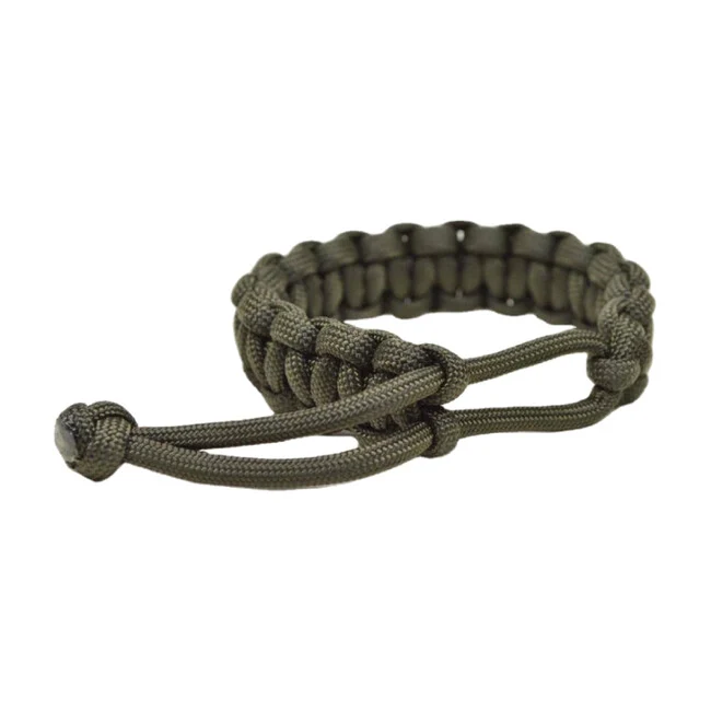 WARAGOD Ilmë paracord narukvica s podesivim zatvaračem, zelena