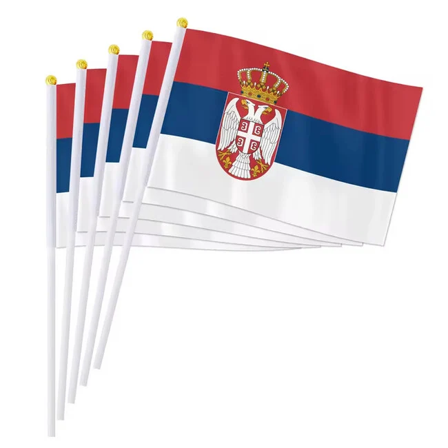 WARAGOD Zastava za mahanje Srbija, 30 x 40 cm