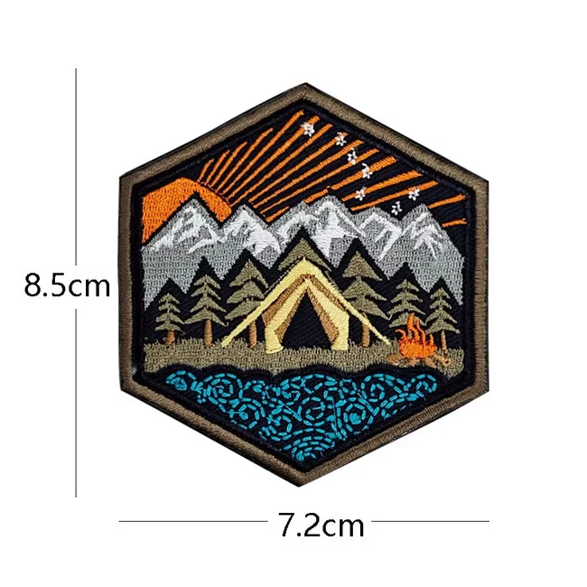 WARAGOD Mountain Camping vezeni našivak 03