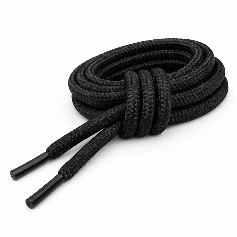 WARAGOD Warstrap Round vezice za cipele, crne 190cm