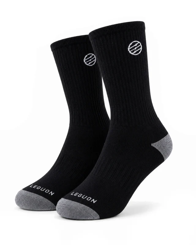 Leguon Aegon Merino Lite čarape, crne 45-47