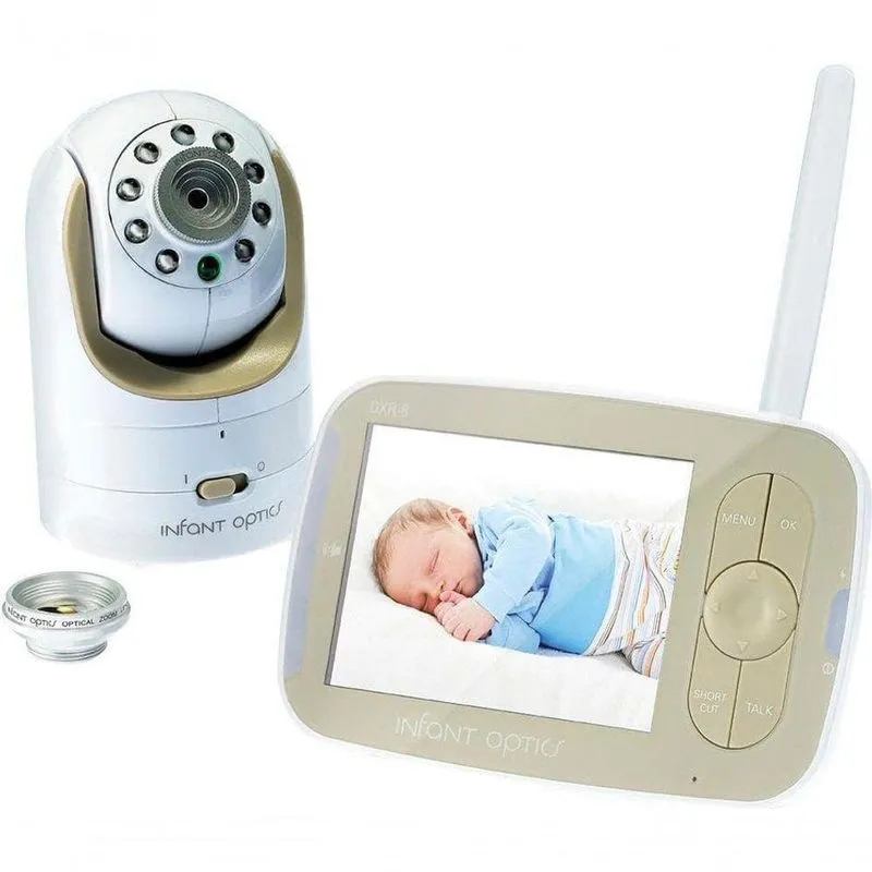 Monitor de Vídeo para Bebês DXR-8 com Tela de 3,5 e Panorâmica Remota Dourado