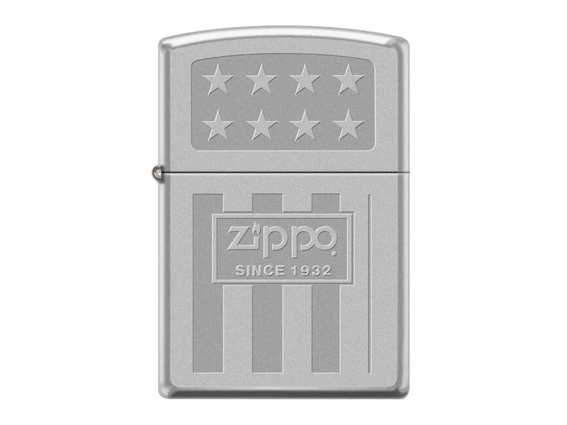 Zippo Since 1932 Stars benzinski upaljač, Satin Chrome