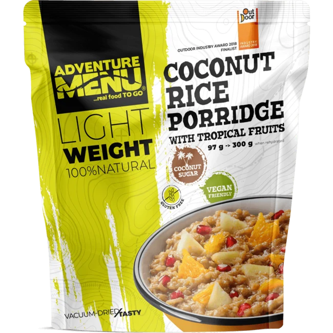 Adventure menu Rižino-kokosova kaša s tropskim voćem, 300g