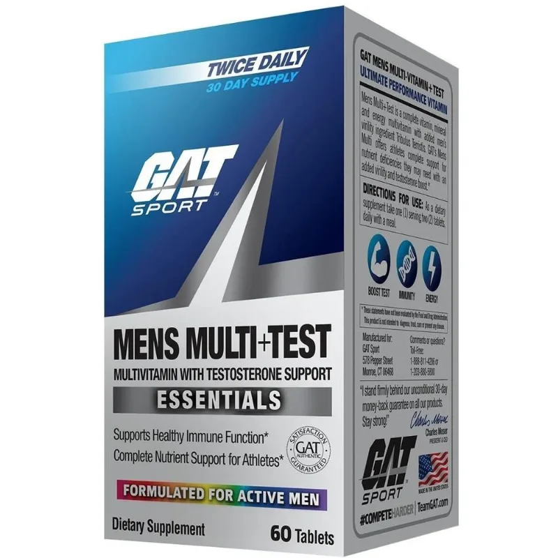 MENS MULTI TEST MULTIVITAMINICO 60 TABLETAS GAT SPORT