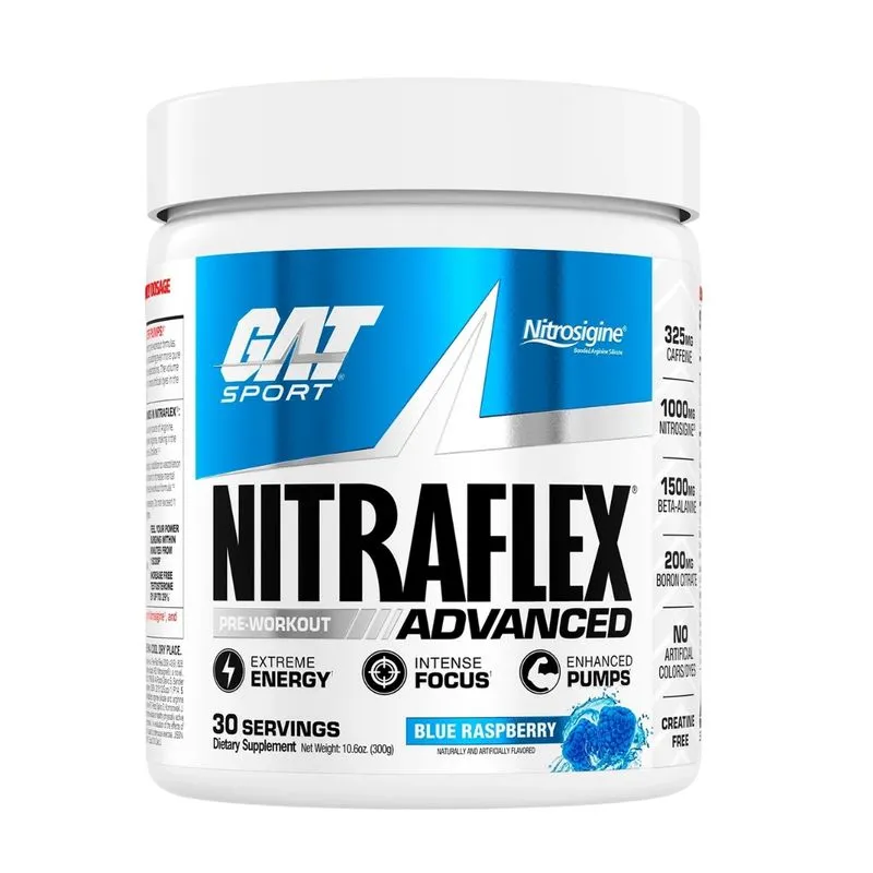 Nitraflex Advanced (30 Servings) Blue Raspberry - Gat Sport