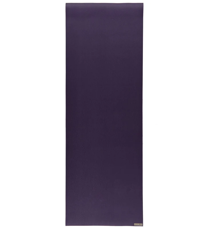 Jade Yoga Fusion Wide Natural Rubber Yoga Mat 71" 8mm Extra Thick Purple/Midnight