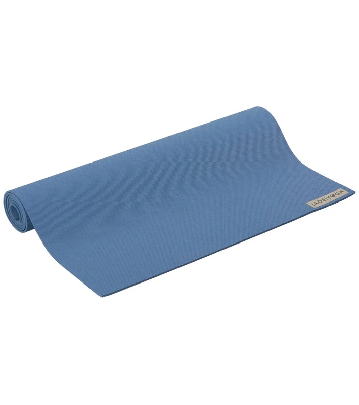 Jade Yoga Discovery Baby/Toddler Natural Rubber Yoga Mat 44" 3mm Slate Blue