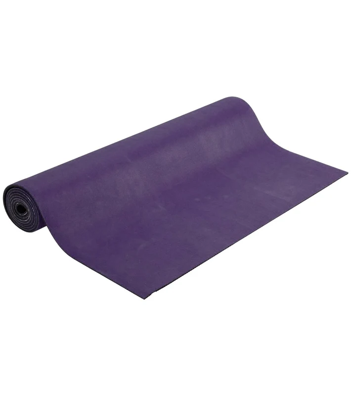 Jade Yoga Elite S Natural Rubber Yoga Mat 71" 5mm Purple/Black