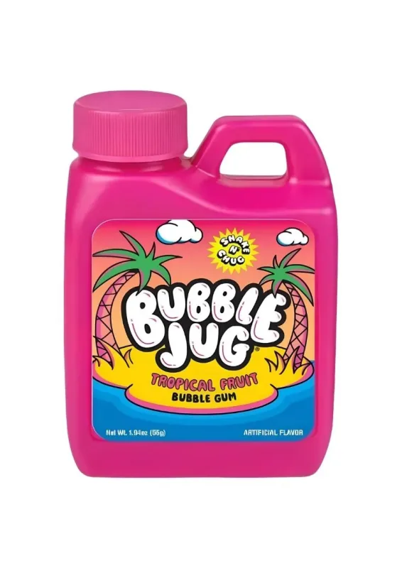 ICONIC BUBBLE JUG TROPICAL FRUIT 55g - Chiclete em pó sabor frutas tropicais. Origem: China
