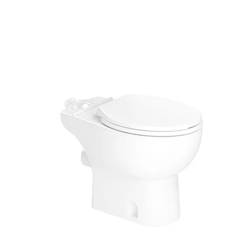 SNA Saniflo Toilet Bowl Elongated White Rear Discharge White