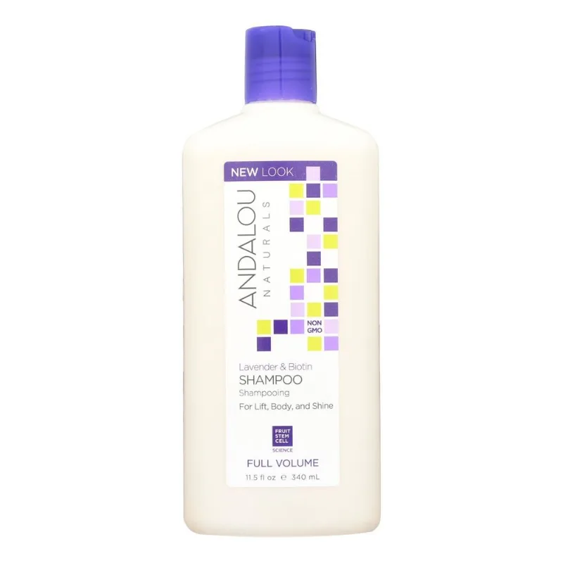 Shampoo Andalou Naturals Biotina De Lavanda De Volume Total 340ml