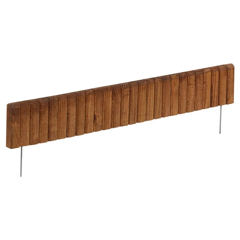 Redy-Edge Natural Brown Wooden Lawn Edging - 3-ft Section
