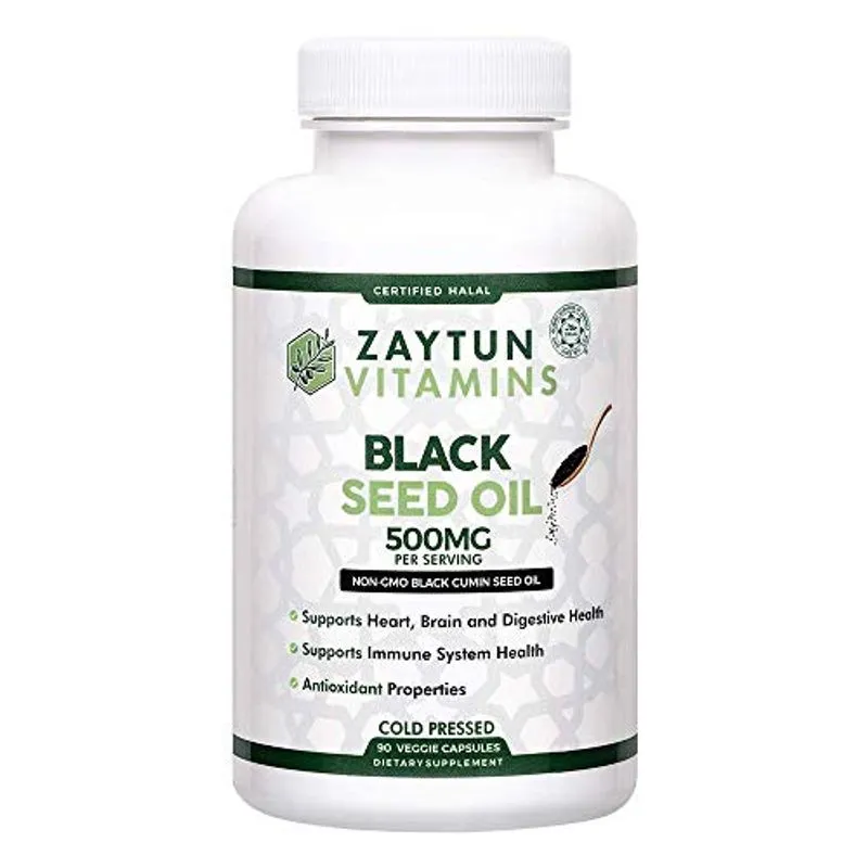 Zaytun Vitaminas Halal Óleo De Semente Preta, Suporta O Coração, Brai