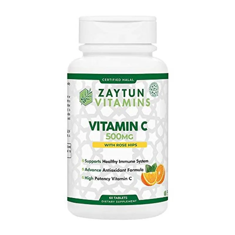 Zaytun Vitaminas Halal Vitamina C 500mg Comprimidos Com Rose Hi
