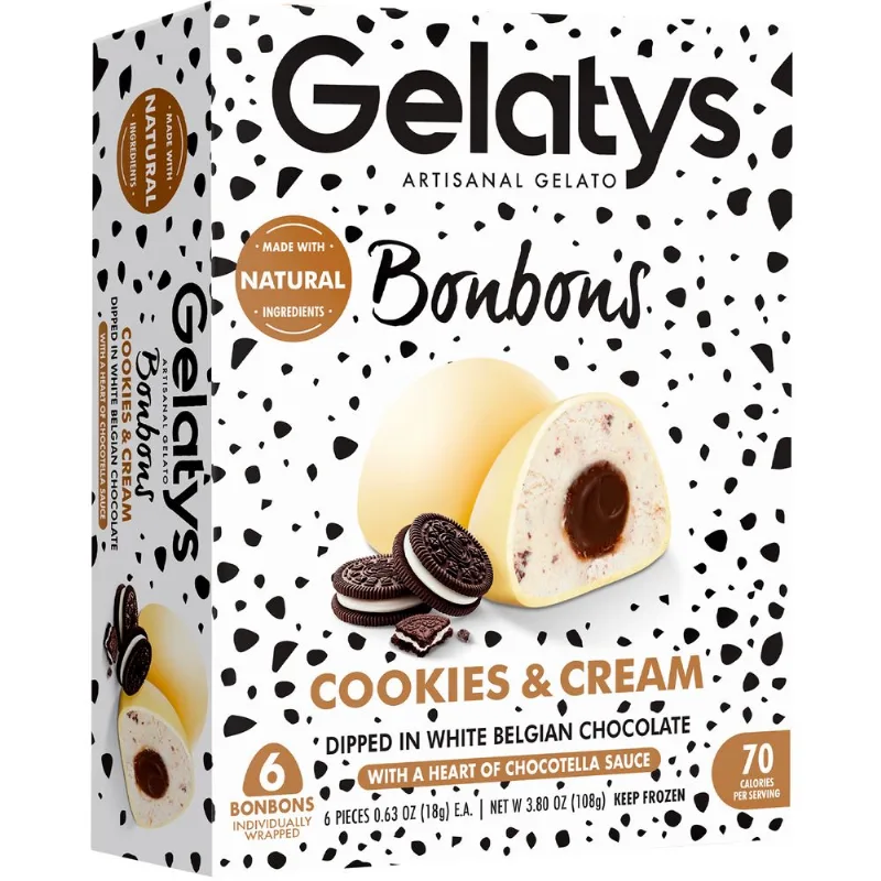 Bombón Helado Cookies & Cream Gelatys 108 g