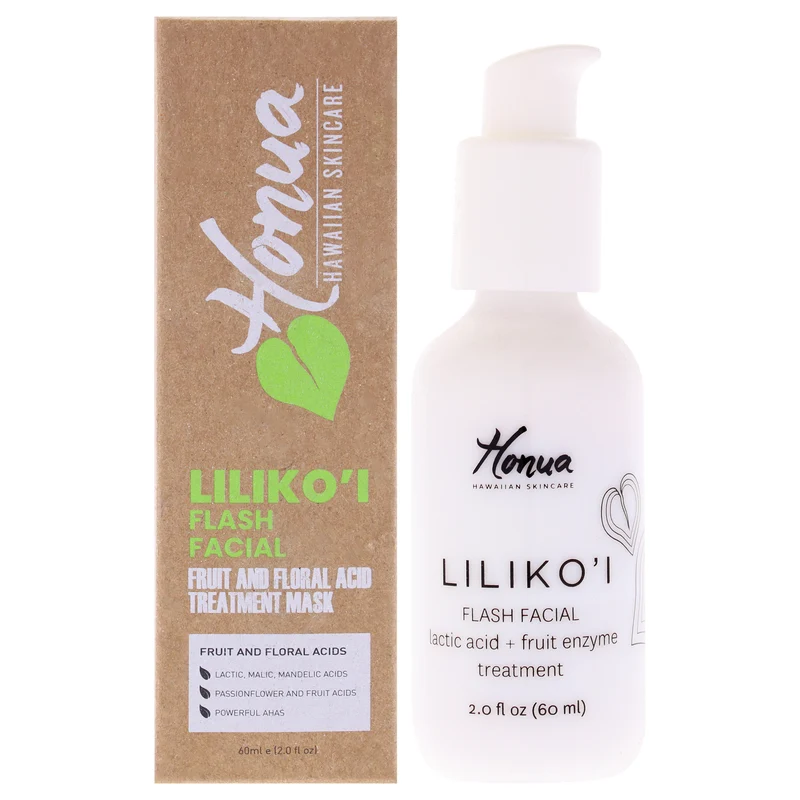 Honua Hawaiian Skincare Lilikoi Flash Facial by Honua Hawaiian Skincare for Unisex - 2 oz Treatment 2 oz