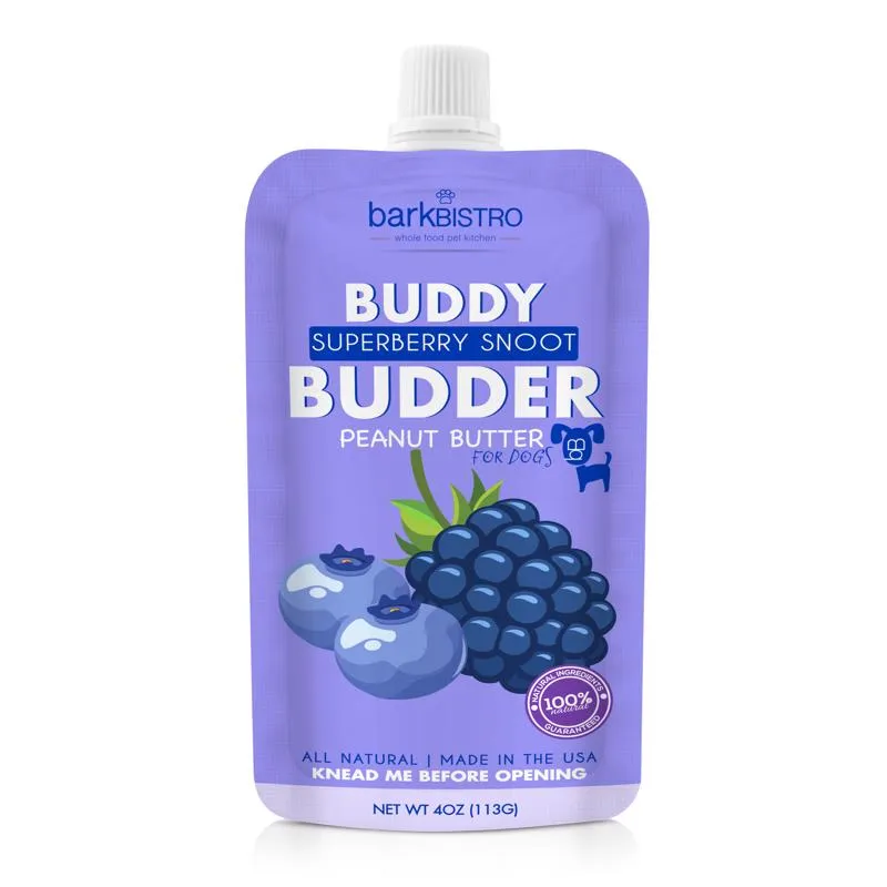 Manteiga De Amendoim Bark Bistro Company Buddy Budder Superberry Snoot 120 Ml