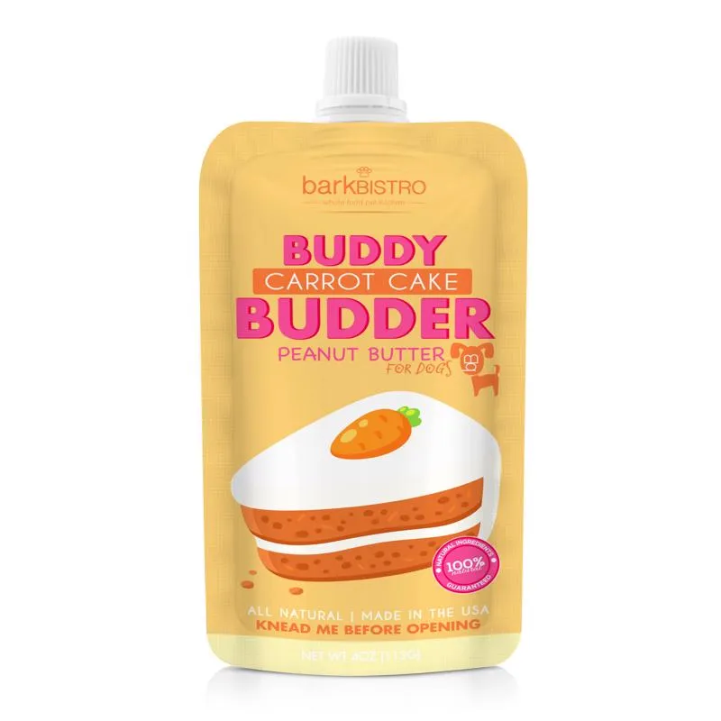 Bolo De Cenoura Com Manteiga De Amendoim Bark Bistro Company Buddy Budder 120 Ml