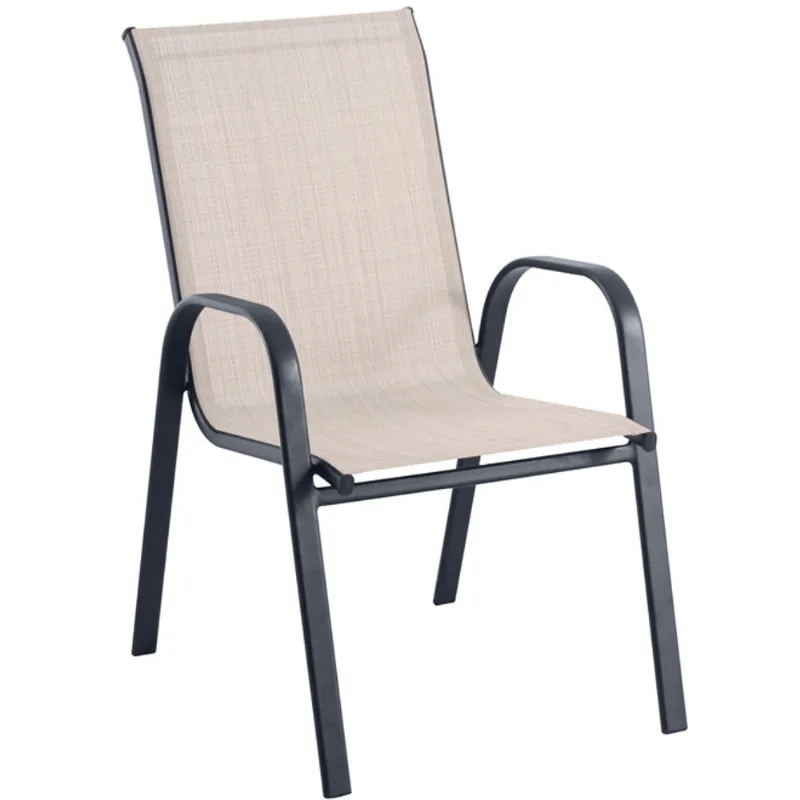 VALU+ Beige Steel Stackable Chair