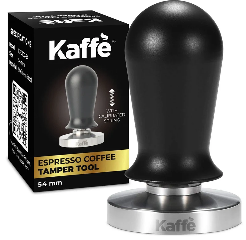 Kaffe 54mm Espresso Coffee Tamper with Spring Open Box