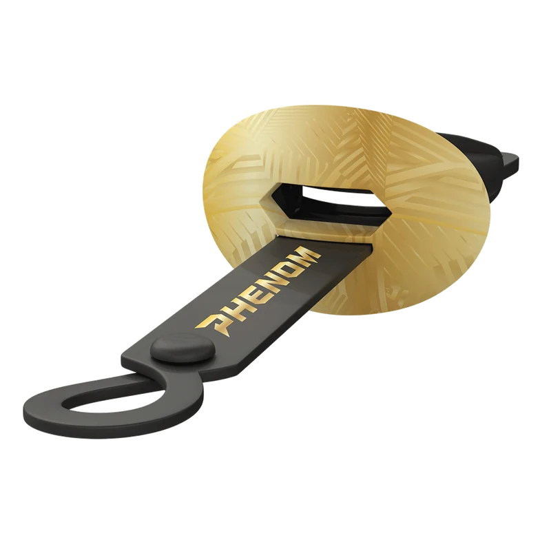 Phenom Elite Adult HexaFlow 4.0 SnapPlate Football Mouthguard Black/Gold Rush