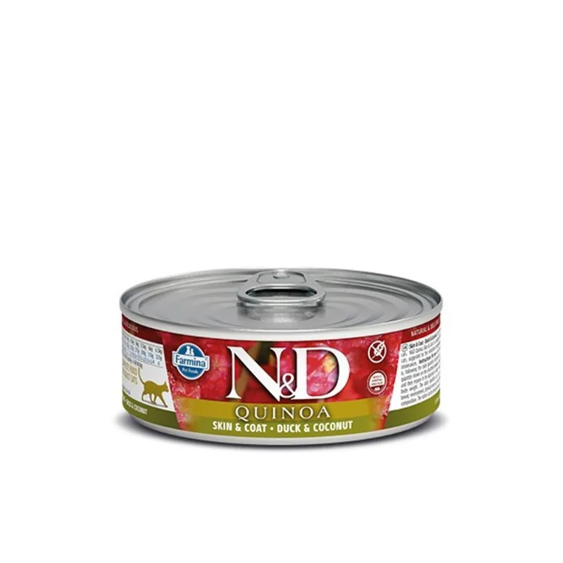 Farmina n&d quinoa gatto skin & coat anatra e cocco 80 gr