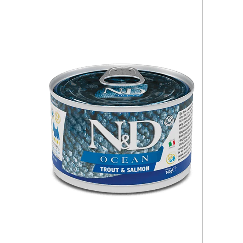 Farmina n&d ocean adult mini trota e salmone 140 gr