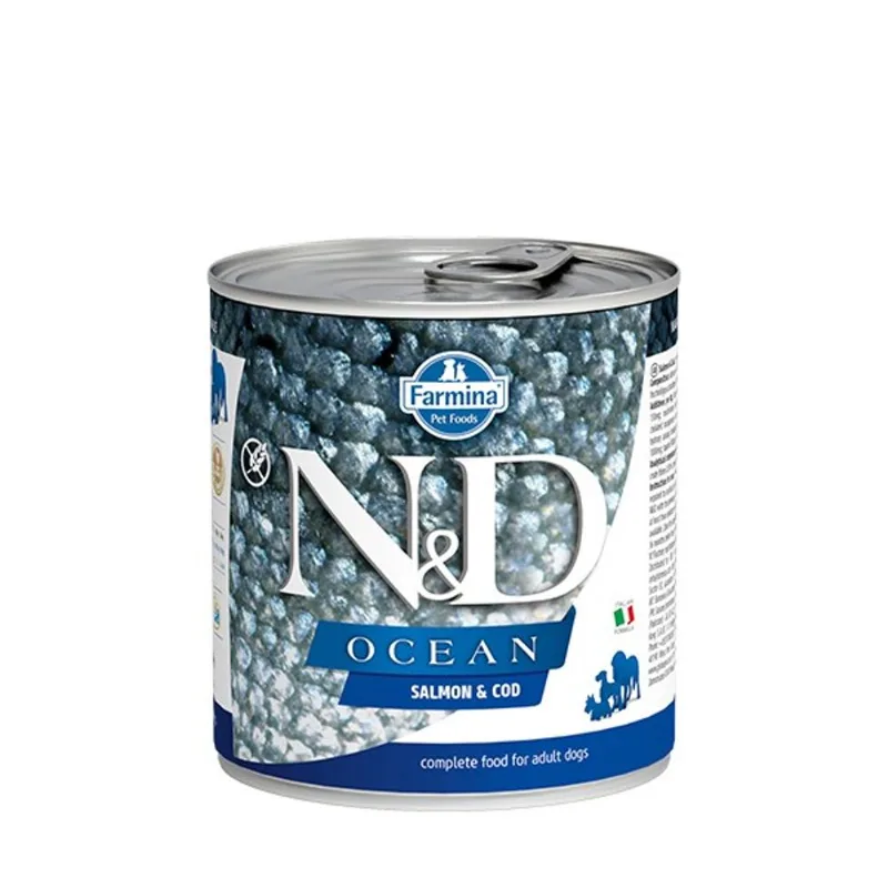 Farmina n&d ocean adult salmone e merluzzo 285 gr