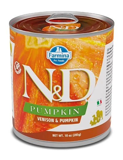 Farmina Natural & Delicious Pumpkin Con Cervo E Zucca Per Cani Adulti 285g