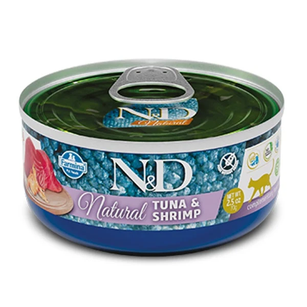 N&D Cat Natural Tuna & Shrimp 140g