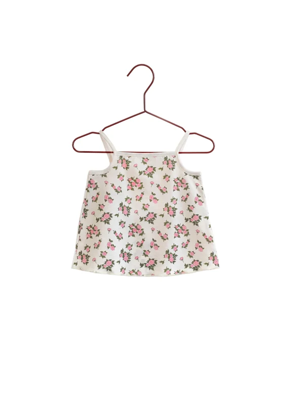 PLEASE MOM CREAM CONFETTI FLORAL TANK [FINAL SALE] 2