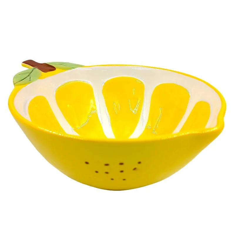 Bowl Limão Siciliano 15cm em Cerâmica Lila Cosméticos