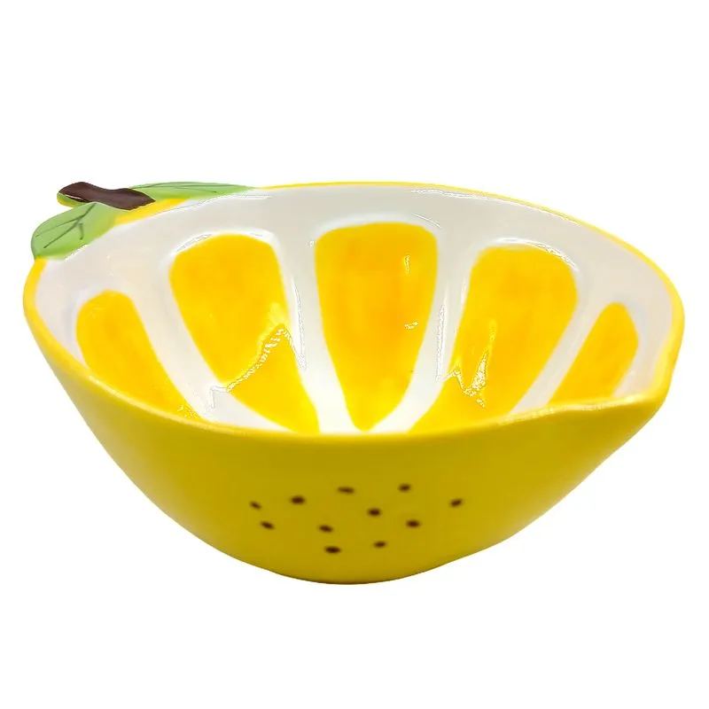 Bowl Limão Siciliano 12cm em Cerâmica Lila Cosméticos