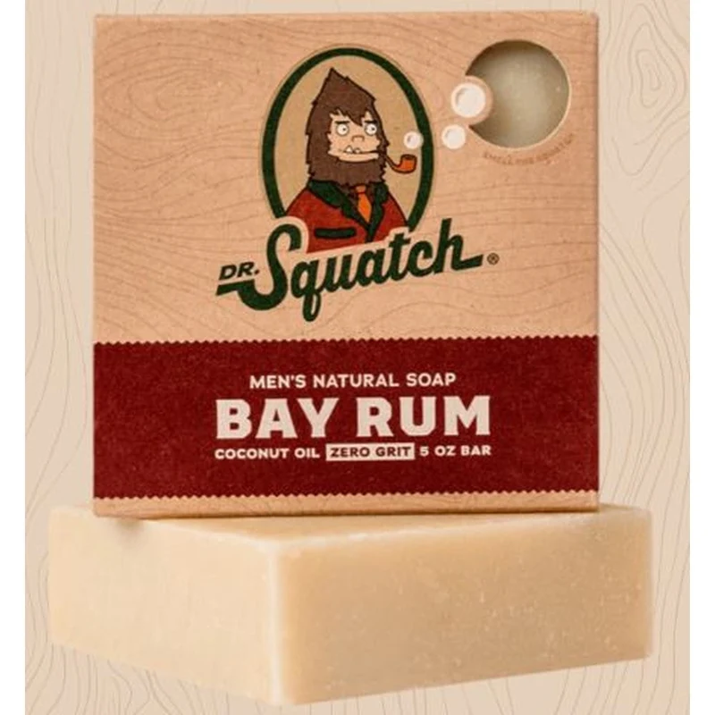 Dr. Squatch Men's Natural Bar Soap BAY RUM / OS