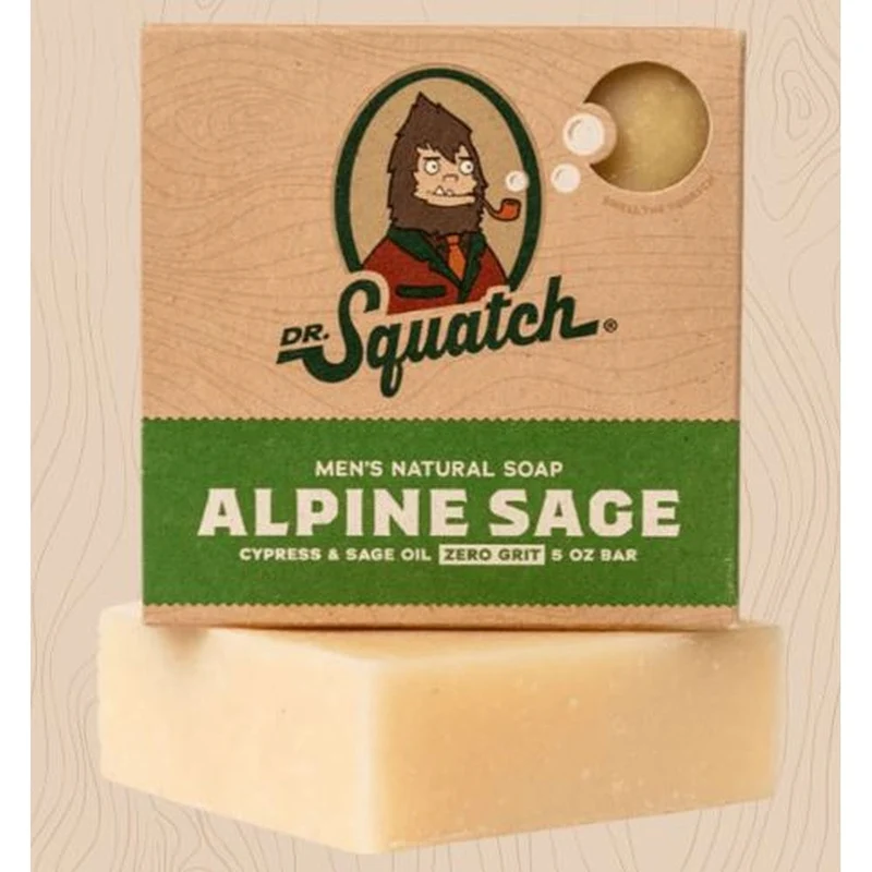 Dr. Squatch Men's Natural Bar Soap ALPINE SAGE / OS