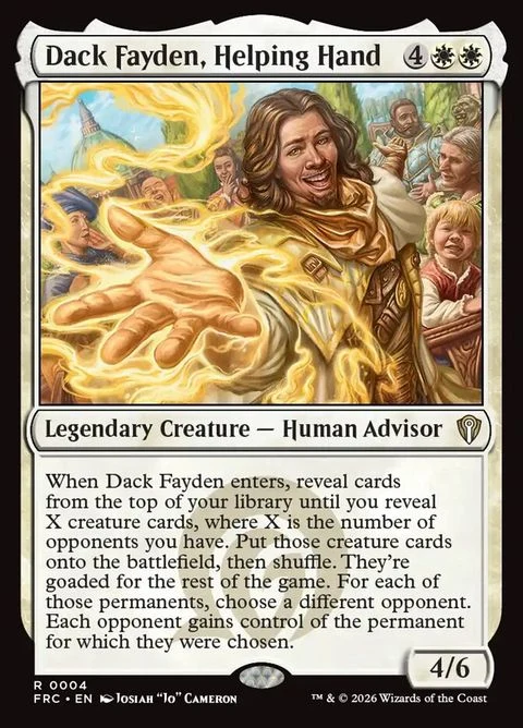 Dack Fayden, Helping Hand (4) Non-Foil / Near Mint