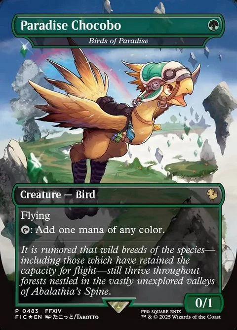 Paradise Chocobo - Birds of Paradise (483) - Bundle Foil / Near Mint