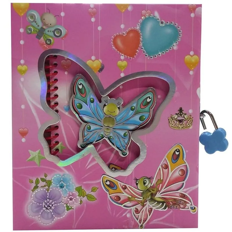 Diário Borboleta Rosa