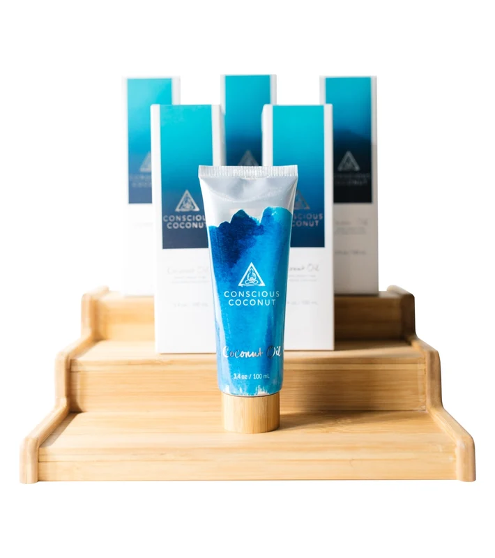Conscious Coconut Coconut Oil Travel Tube, 3.4 oz.