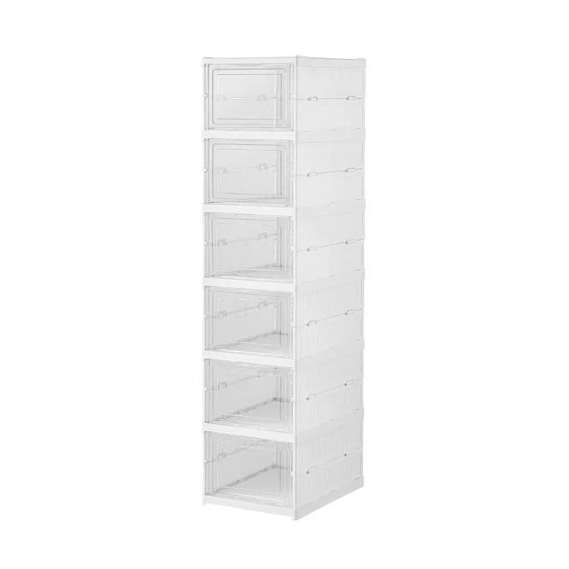 Sapateira De Plástico Portátil Dobrável Com 6 Camadas