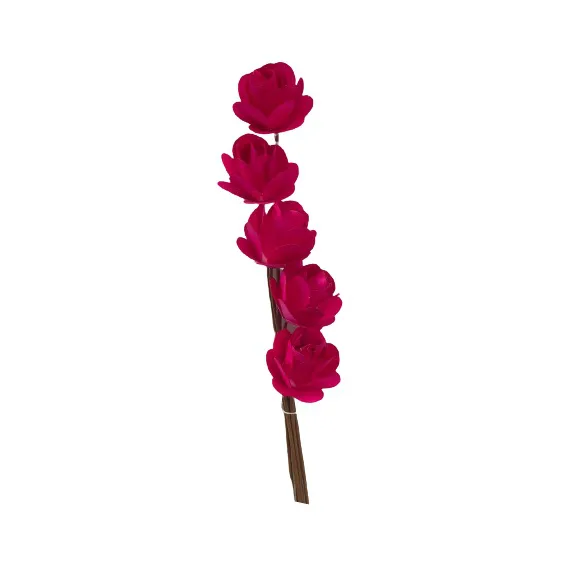 Flor em Madeira Decorativa C/5pcs 190403