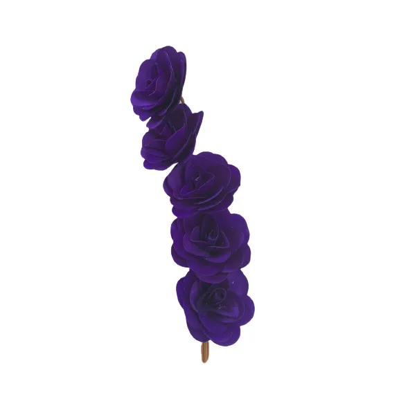Flor em Madeira Decorativa C/5pcs 20224